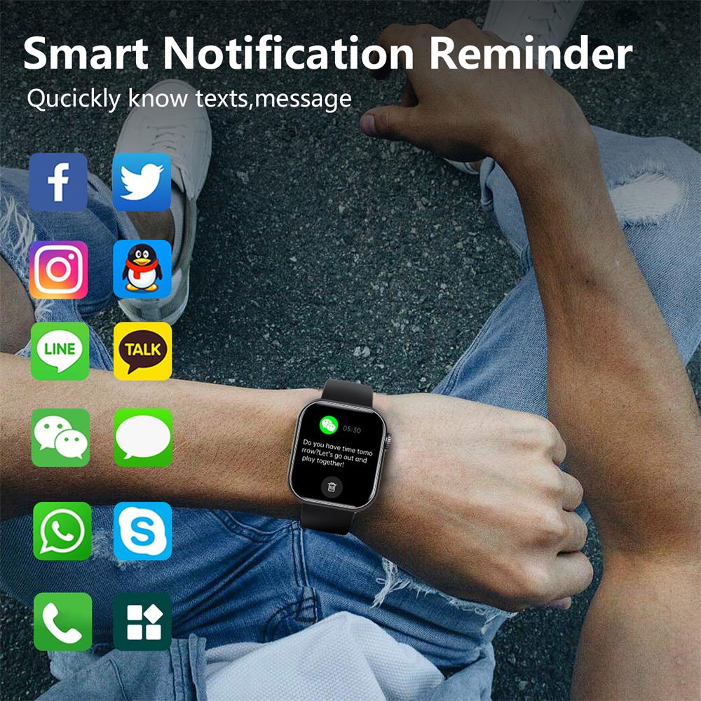 HENTIK F57 Blutzucker Blutdruck Herzfrequenz Blutsauerstoff Schlafüberwachung Wasserdichte Smartwatch