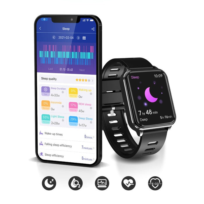 HENTIK RIG Smartwatch – Fitness Tracker with Heart Rate, Blood Oxygen & Sleep Monitoring