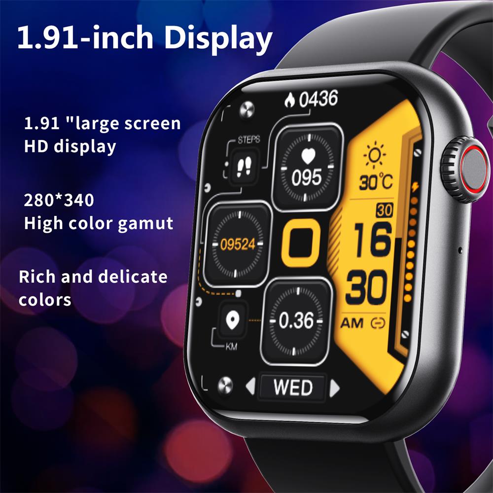 HENTIK F57 Blutzucker Blutdruck Herzfrequenz Blutsauerstoff Schlafüberwachung Wasserdichte Smartwatch