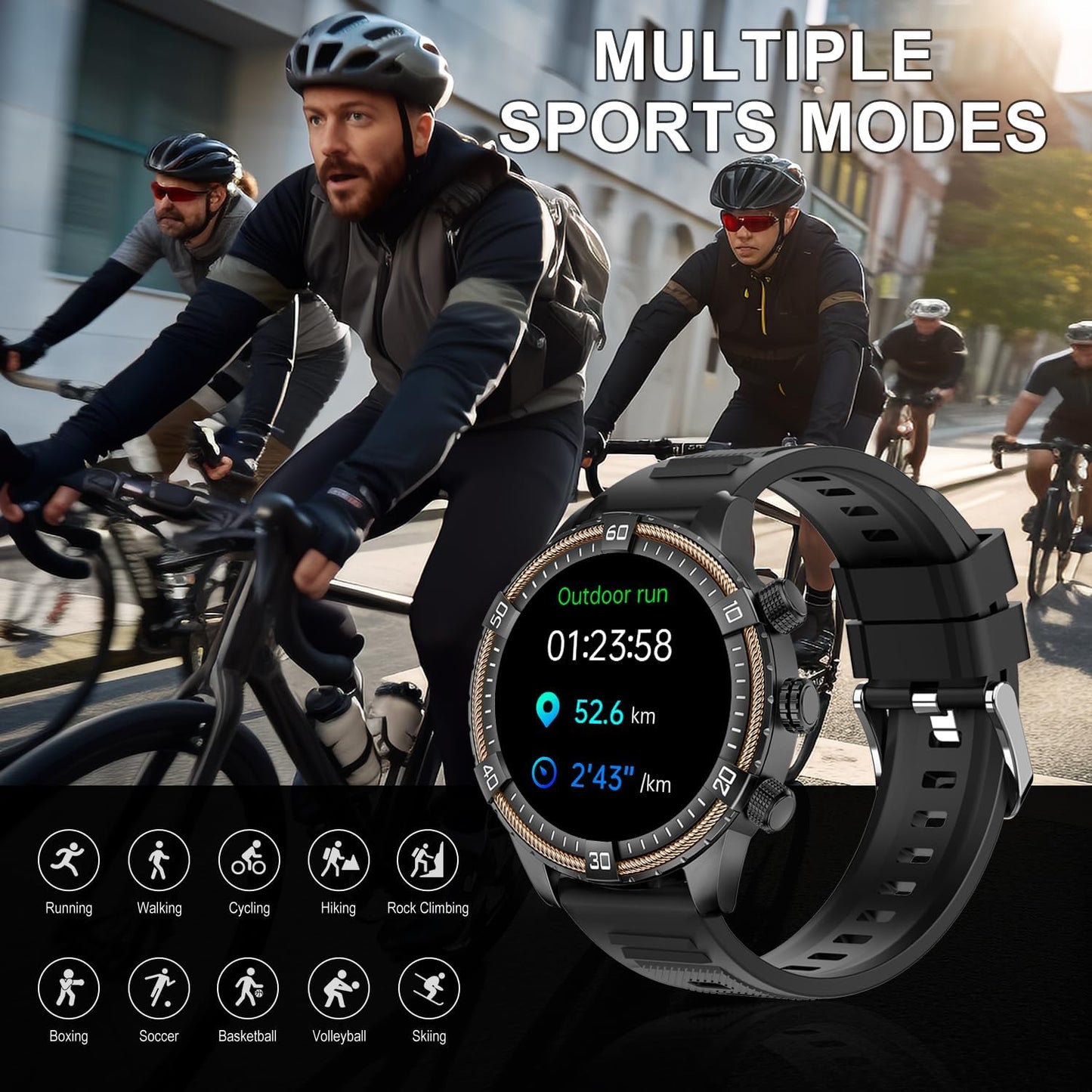 SUPPCRAFT 2025 Sleep Monitor waterproof sports smartwatch