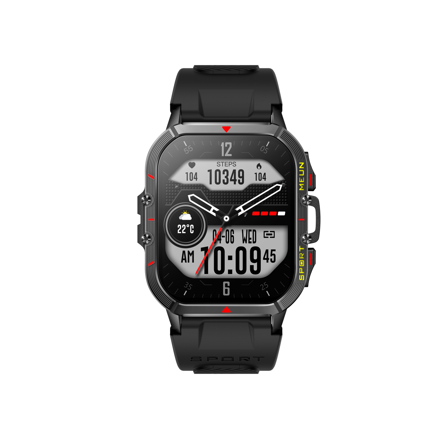 SUPPCRAFT Smartwatch with Heart Rate, Blood Pressure, Blood Oxygen Tracking, Sleep and Fitness Monitoring