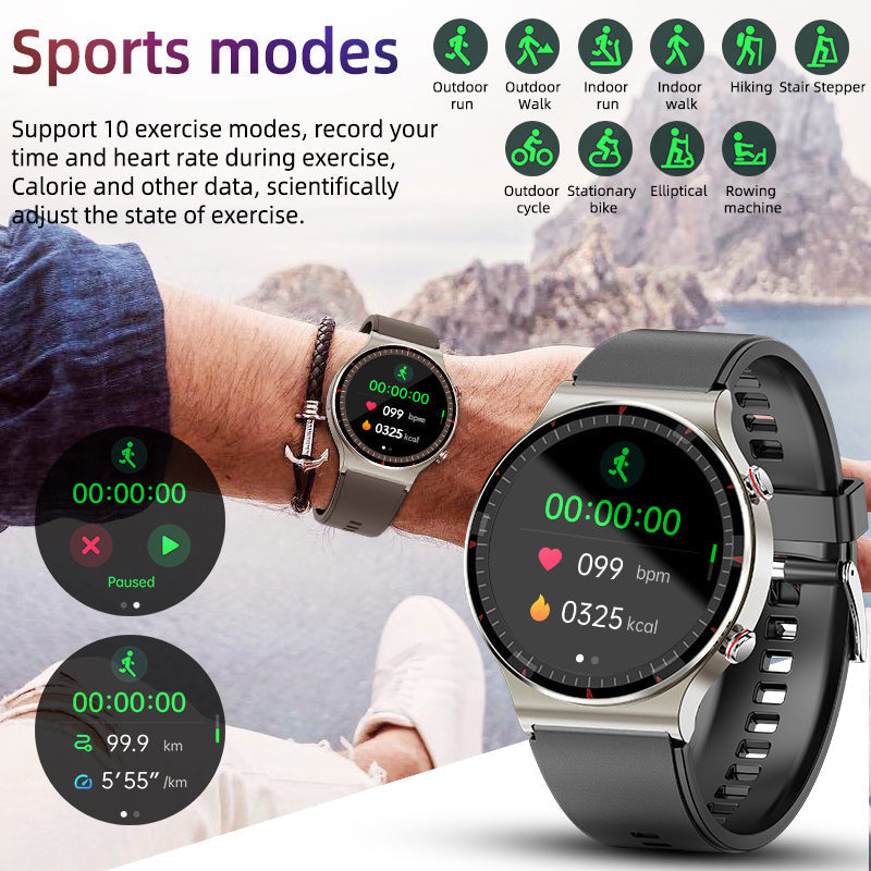 HENTIK BCG08 ECG Blutsauerstoff Herzfrequenz Gesundheits?berwachung Smartwatch 