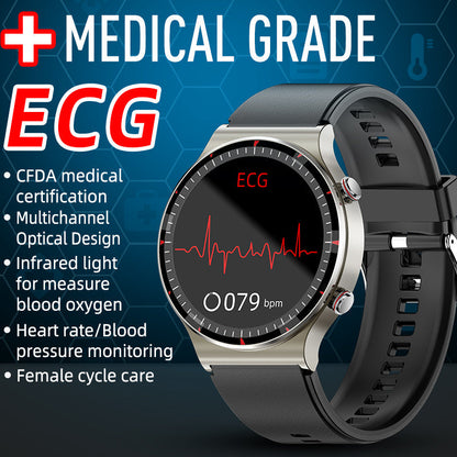 HENTIK BCG08 ECG Blutsauerstoff Herzfrequenz Gesundheits?berwachung Smartwatch 