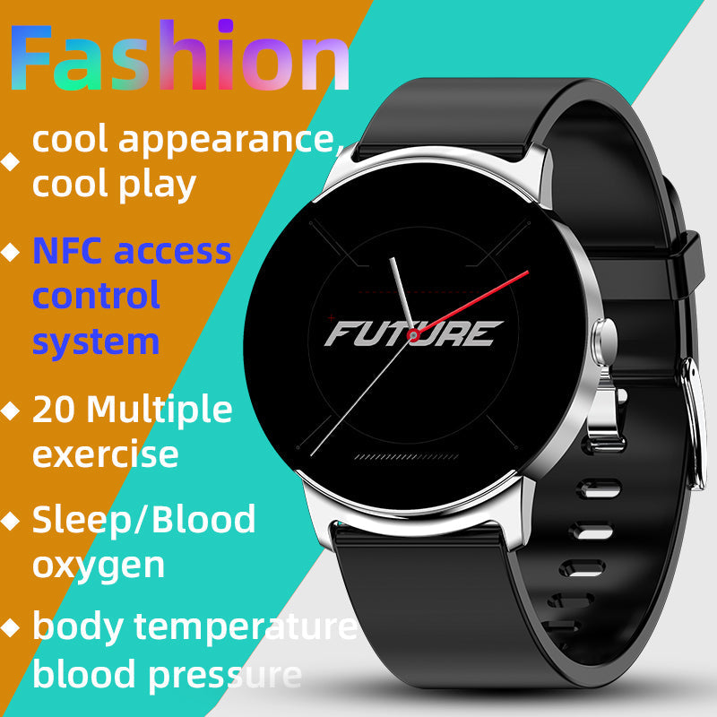 SUPPCRAFT SC02 Fitness Smartwatch – Heart Rate, Blood Oxygen, Blood Pressure Monitor, Bluetooth Connectivity