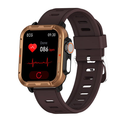 HENTIK VEE Bluetooth Call ECG/EKG Blood Oxygen Sleep Monitoring Music SmartWatch