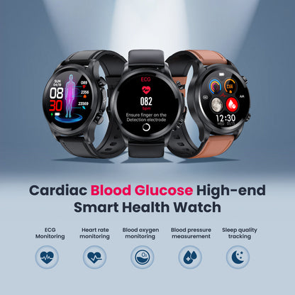 HENTIK BCE400 ECG/EKG Blood Pressure SPO2 Heart Rate Fitness Tracker Waterproof Smart Watch