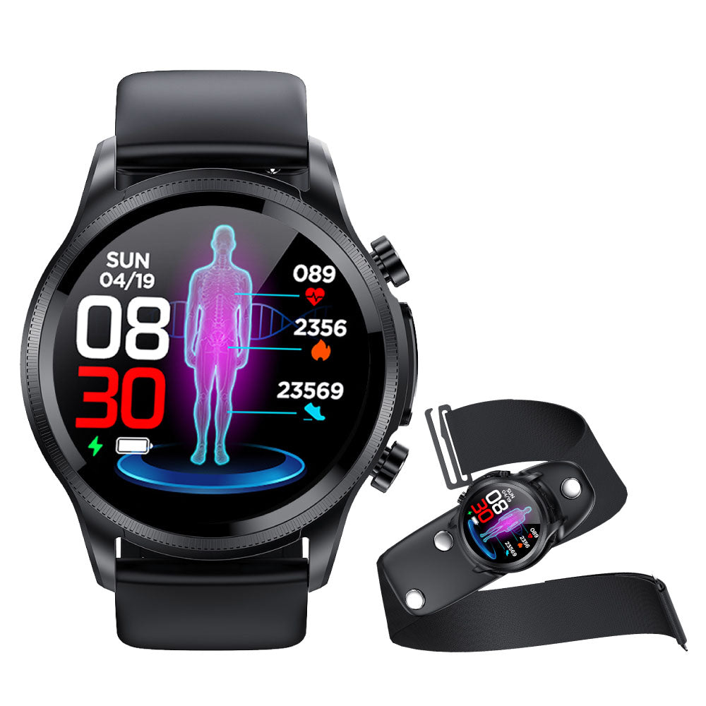 HENTIK BCE400 ECG/EKG Blood Pressure SPO2 Heart Rate Fitness Tracker Waterproof Smart Watch