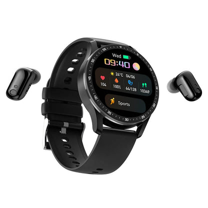 Waterproof Smart Sports Watch with Integrated Earphone - Versatile Fitness Companion for Android & IOS Users, Ideal for Active Lifestyles