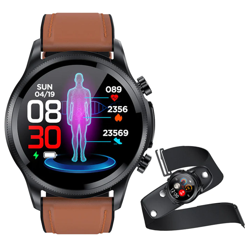 HENTIK BCE400 ECG/EKG Blood Pressure SPO2 Heart Rate Fitness Tracker Waterproof Smart Watch