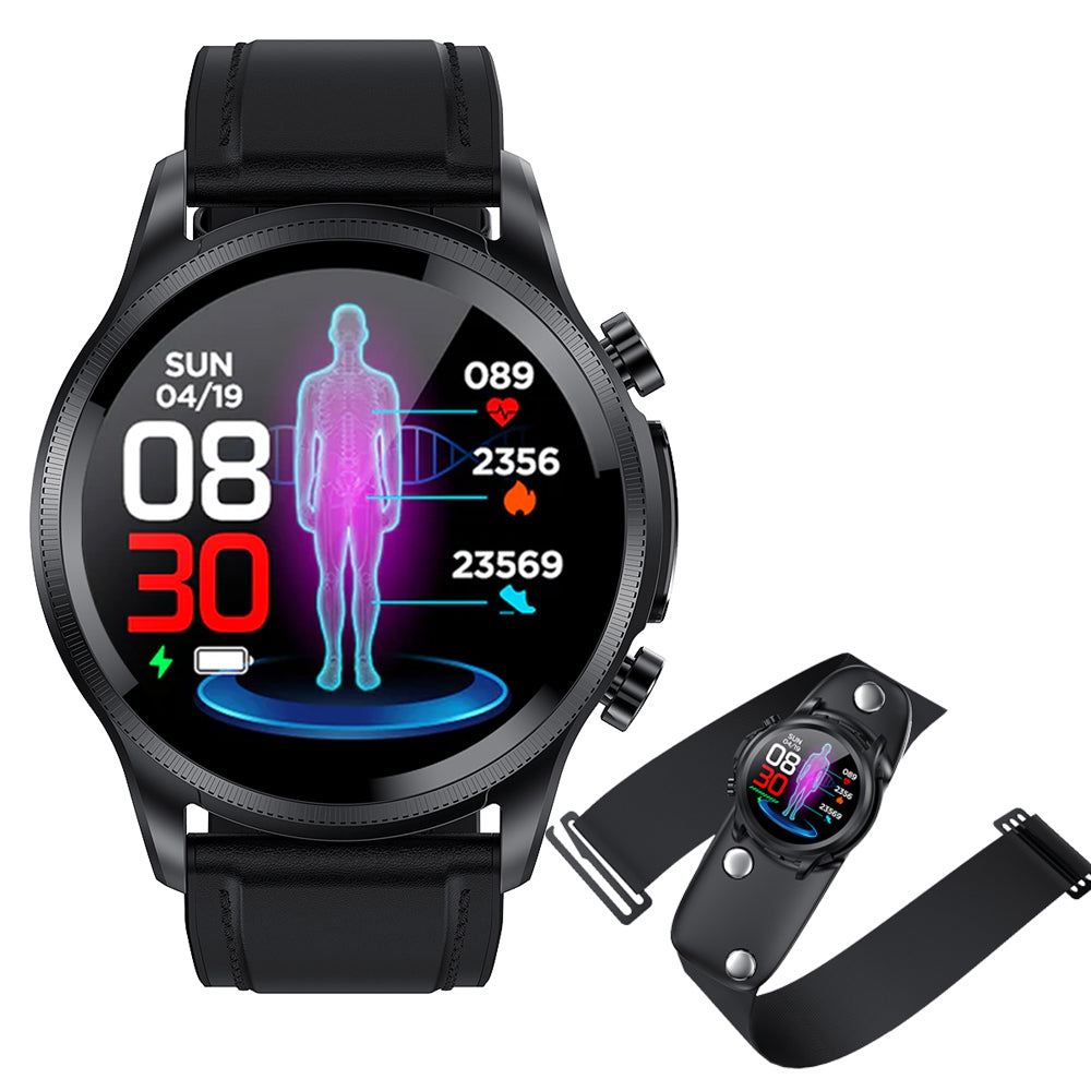 HENTIK BCE400 ECG/EKG Blood Pressure SPO2 Heart Rate Fitness Tracker Waterproof Smart Watch