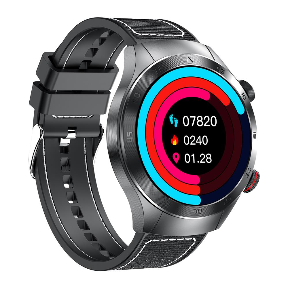 Hentik Wellness Smartwatch with ECG, Blood Oxygen, Activity Tracking, and Wellness Monitoring