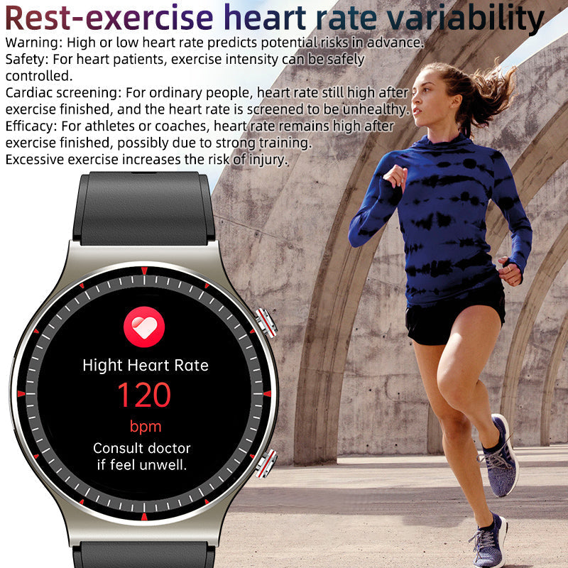 HENTIK BCG08 ECG Blutsauerstoff Herzfrequenz Gesundheits?berwachung Smartwatch 