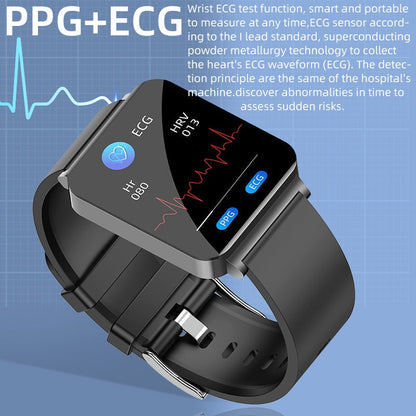 HENTIK Max 2 ECG+PPG Blood Sugar Monitoring Health Smart Sports Watch