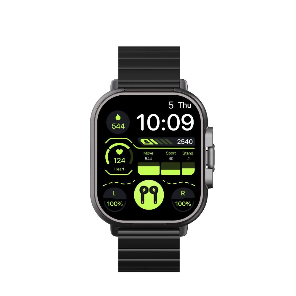 HENTIK D8 EQUIPPED WITH DUAI EARPHONES HEART RATE BLOOD OXYGEN BLOOD PRESSURE SLEEP MONITORING SMARTWATCH