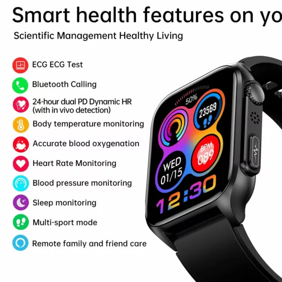 Hentik CARE Plus 3 – Non-Invasive Blood Glucose Monitoring Smartwatch