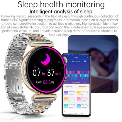 Non-Invasive Glucose Monitoring And Uric Acid Testing Smartwatch With ECG Band