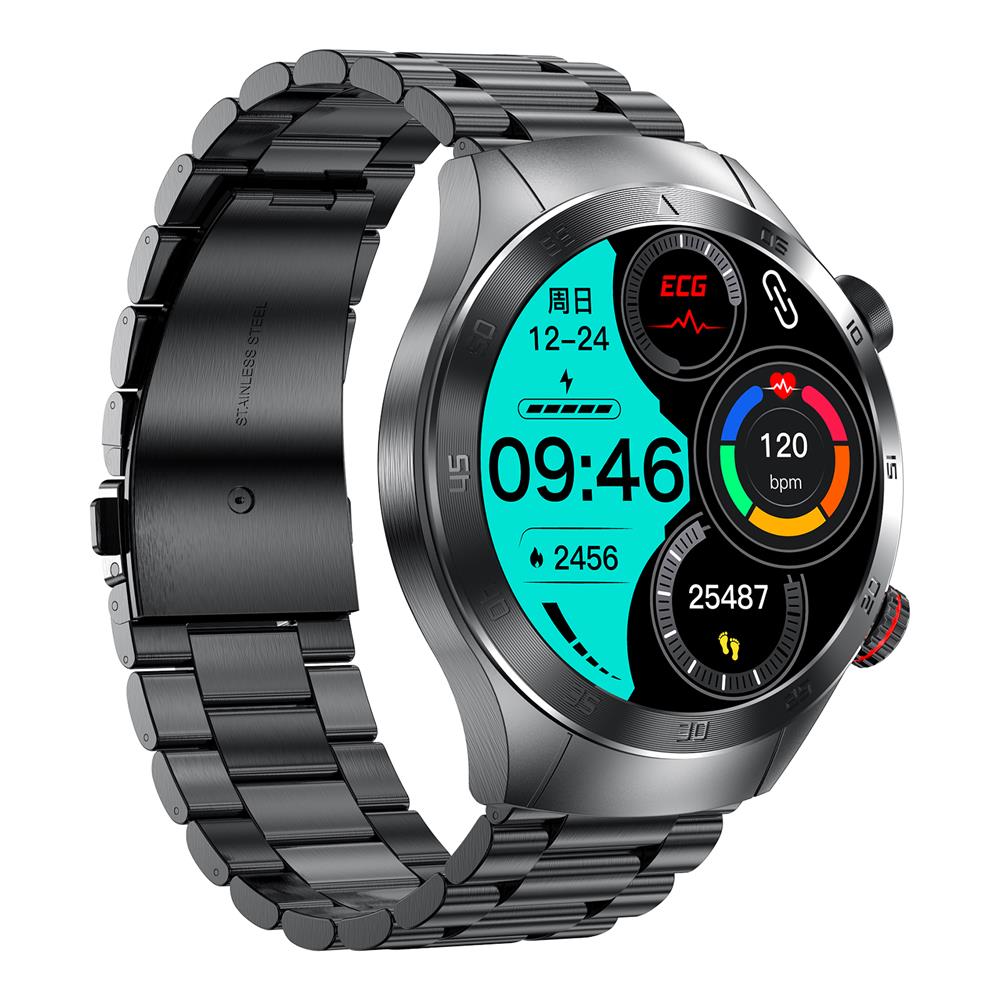 Hentik Wellness Smartwatch with ECG, Blood Oxygen, Activity Tracking, and Wellness Monitoring