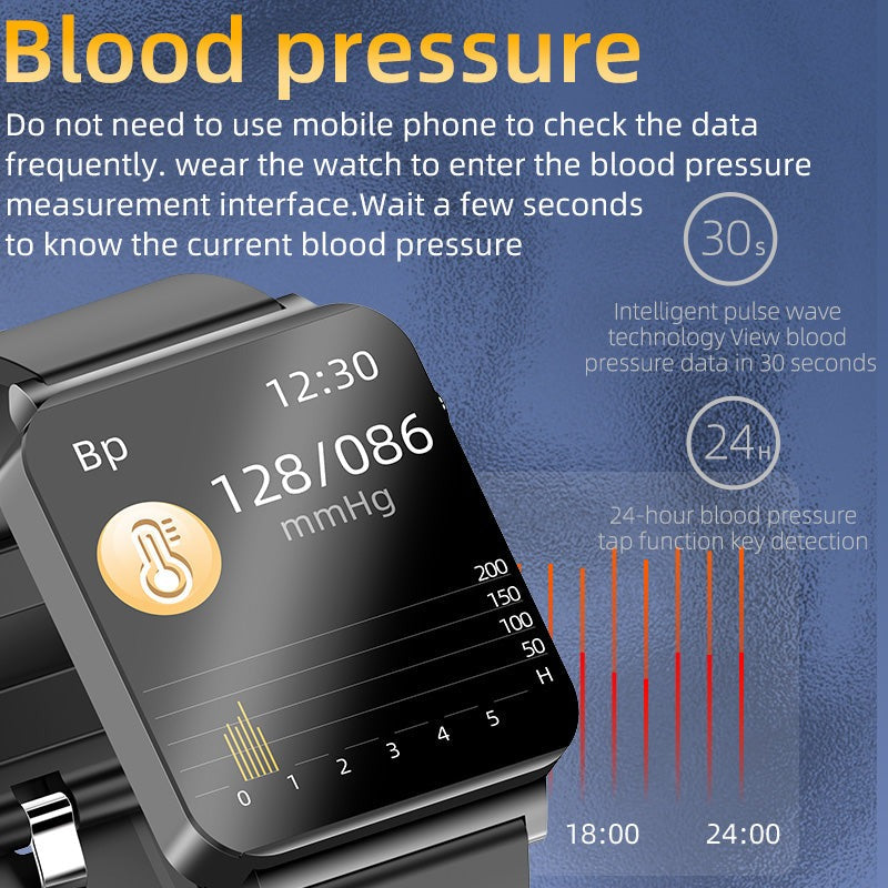 HENTIK Max 2 ECG+PPG Blood Sugar Monitoring Health Smart Sports Watch