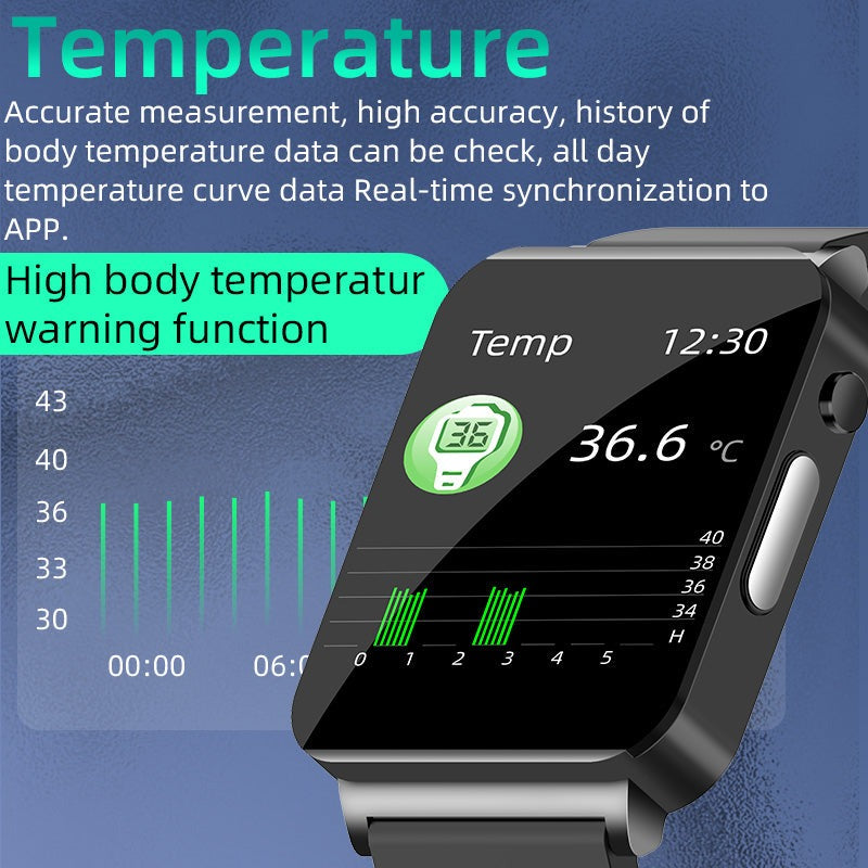 HENTIK Max 2 ECG+PPG Blood Sugar Monitoring Health Smart Sports Watch