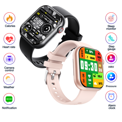 HENTIK 2024 Heart rate Blood pressure Bluetooth sports smartwatch