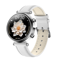 Watch 4 Pro White leather Silver shell