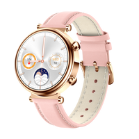 Watch 4 Pro Pink leather Gold shell