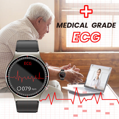 HENTIK CFDA ECG Blood Oxygen Heart rate Health Monitoring Smart Watch