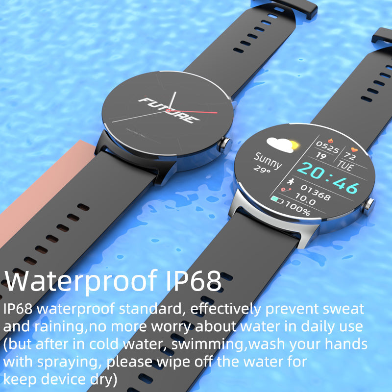 SUPPCRAFT SC02 Fitness Smartwatch – Heart Rate, Blood Oxygen, Blood Pressure Monitor, Bluetooth Connectivity