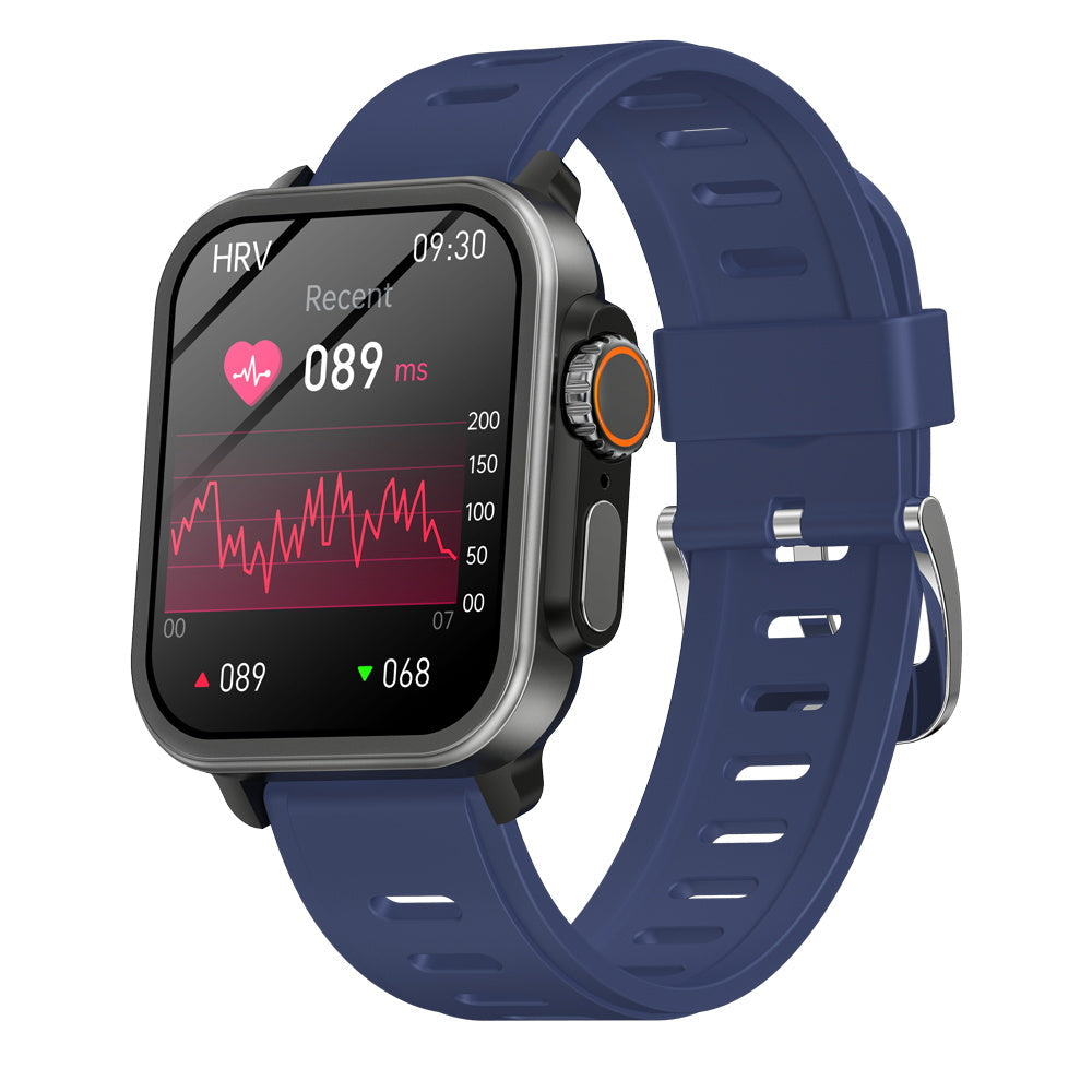 HENTIK VEE Bluetooth Call ECG/EKG Blood Oxygen Sleep Monitoring Music SmartWatch