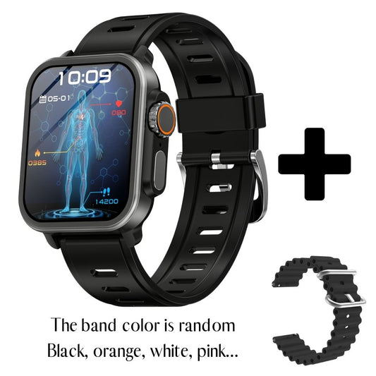 HENTIK VEE Bluetooth Appel ECG/EKG Oxygène sanguin Surveillance du sommeil Musique SmartWatch 