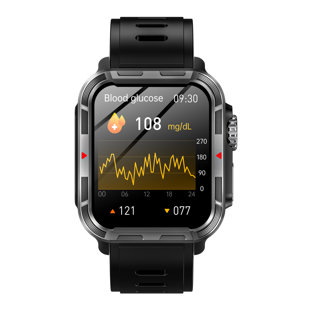 HENTIK VEE PRO Rugged Sports Smartwatch for Body composition /ECG/ Blood sugar/Blood pressure/heart rate monitoring