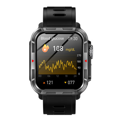 HENTIK VEE PRO Rugged Sports Smartwatch for Body composition /ECG/ Blood sugar/Blood pressure/heart rate monitoring