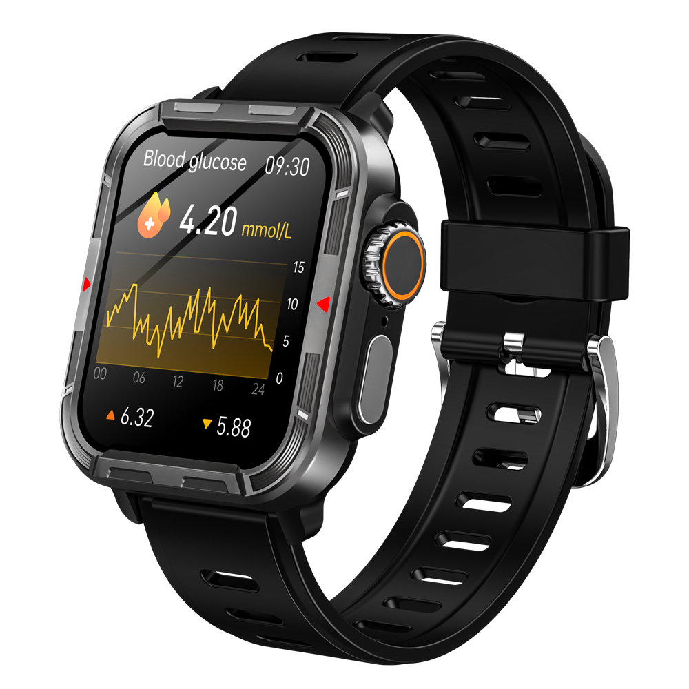 HENTIK VEE PRO Rugged Sports Smartwatch for Body composition /ECG/ Blood sugar/Blood pressure/heart rate monitoring