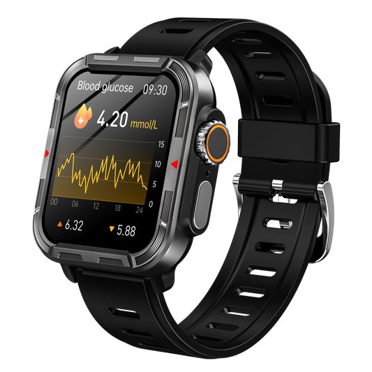 HENTIK VEE PRO Rugged Sports Smartwatch for Body composition /ECG/ Blood sugar/Blood pressure/heart rate monitoring