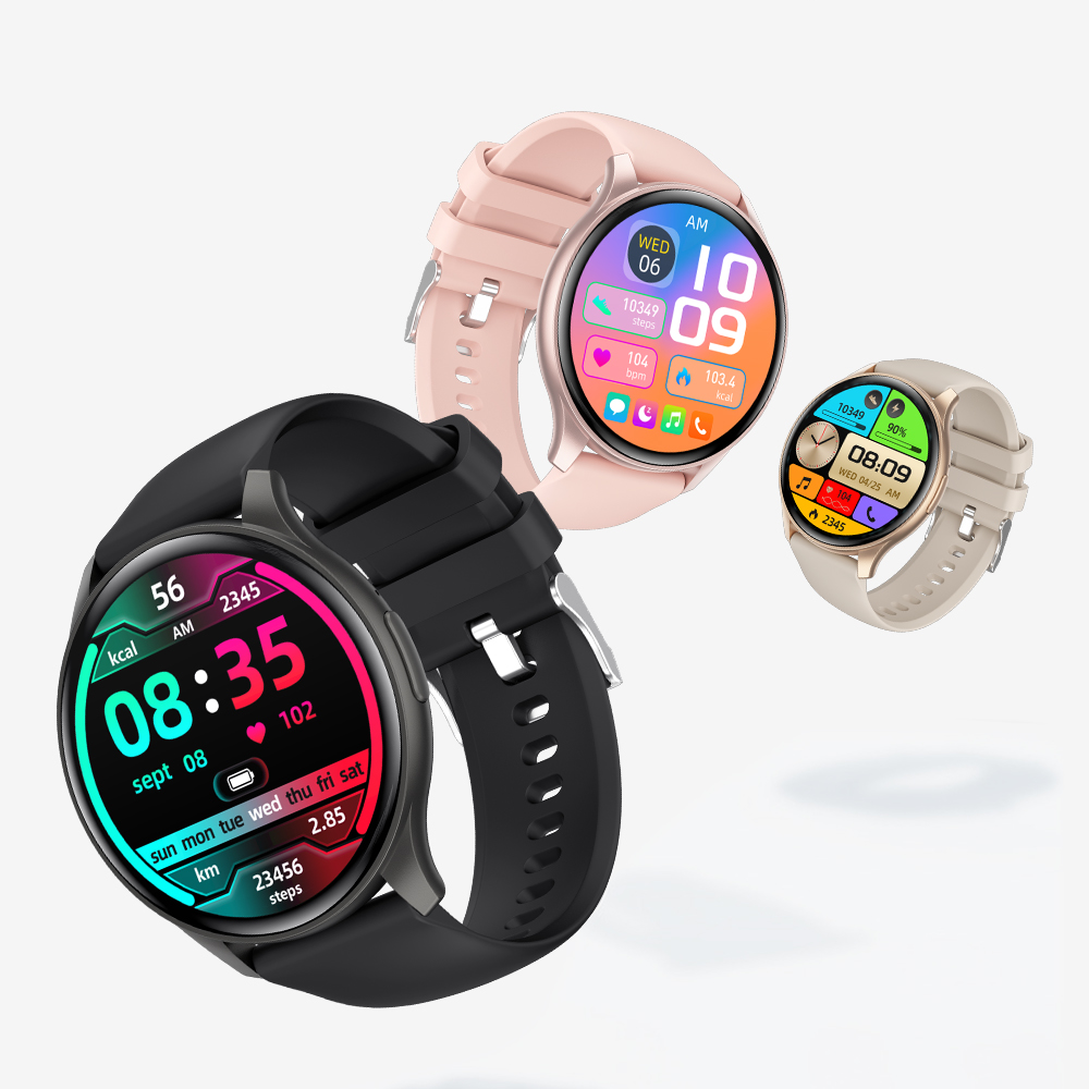 HENTIK BC Z1 Heart Rate Glucose Bluetooth Call Smartwatch for men and women