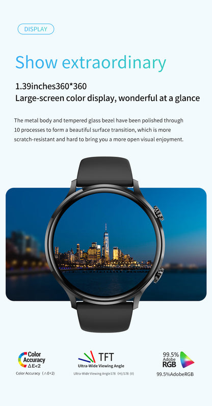 1.39-Inch Smartwatch with HD Screen | Bluetooth Calling | Health Tracking | Sports Modes