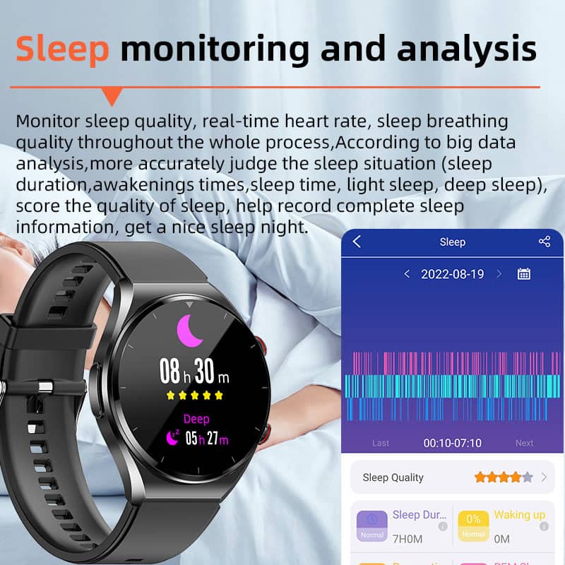 One-click Blood Glucose Blood Pressure ECG HRV Heart Measurement Suga Pro Health Smart Watch