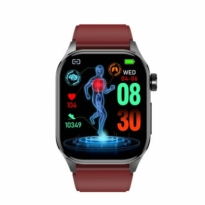 ECG Smartwatch with Blood Sugar, Blood Pressure, Heart Rate, and Fitness Tracking