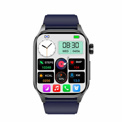 ECG Smartwatch with Blood Sugar, Blood Pressure, Heart Rate, and Fitness Tracking